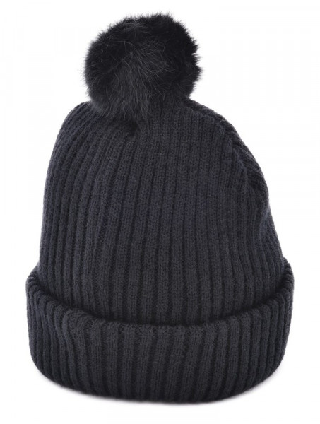 Grof Gebreide Beanie met pompon